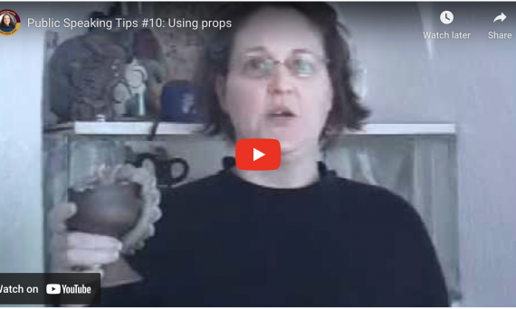 Public Speaking Tip #10: Using props during a presentation